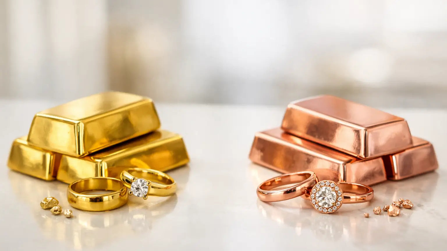 Oro giallo vs oro rosa: quale scegliere?