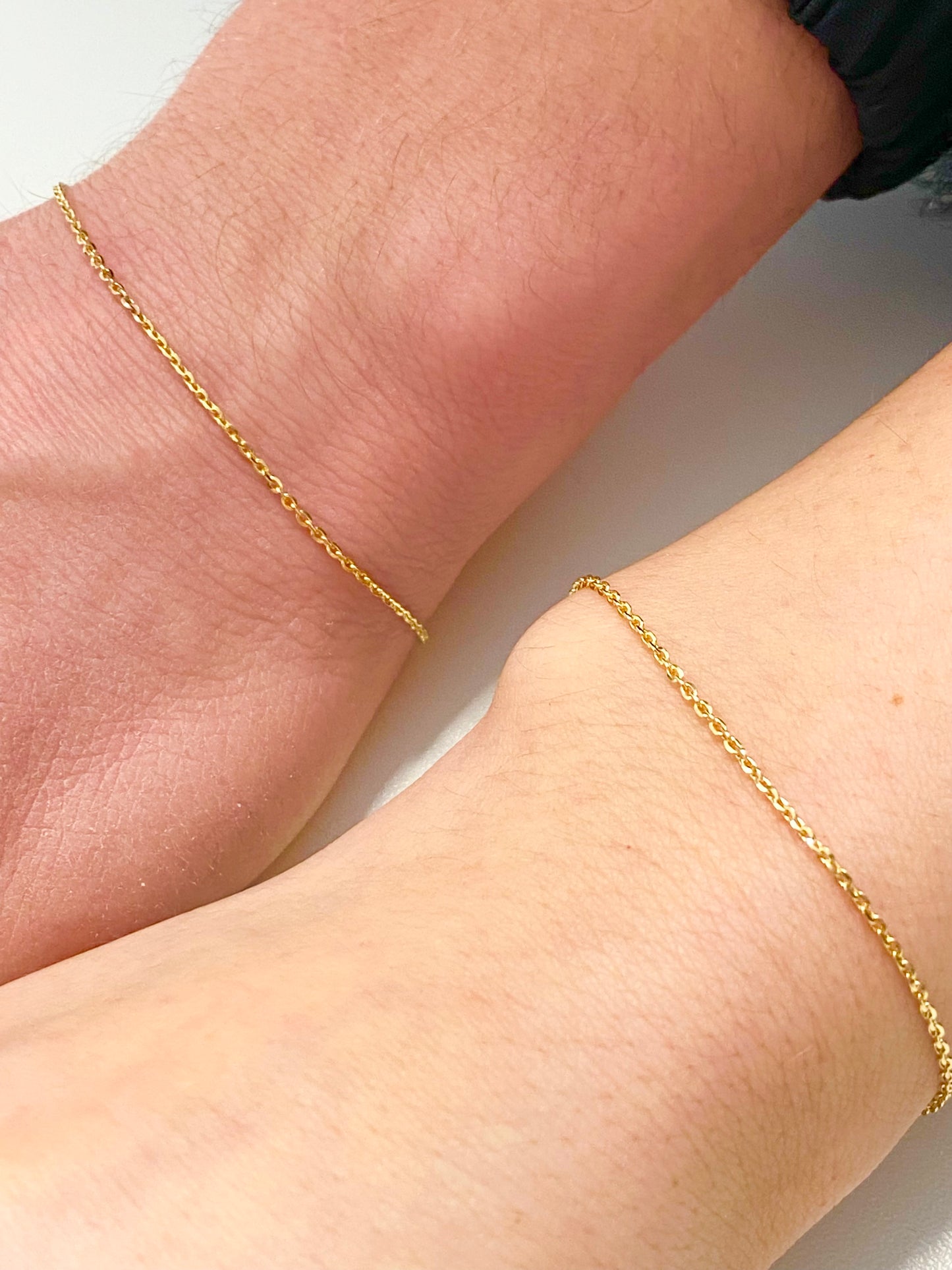 Bracciale "Aeternus" saldato al polso in Oro Vermeil