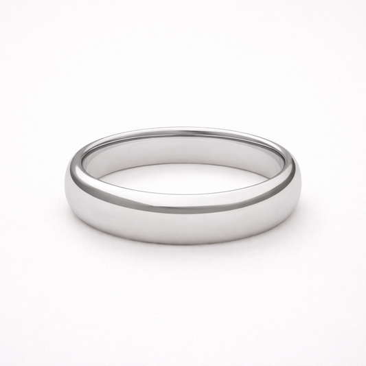 Wedding Ring Siena Slim 3 mm in White Gold - Comfort Fit