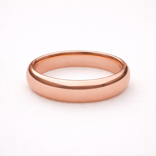 Siena Slim 3mm Rose Gold Wedding Band - Comfort Fit