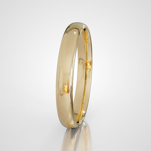 Fede nuziale in Oro giallo - Modello SIENA 30 SLIM (3,00mm) con interno comfort