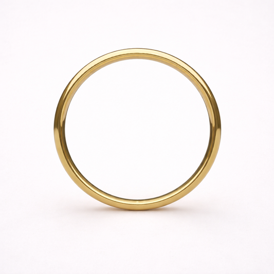 4 mm Siena Slim Wedding Band in Yellow Gold - Comfort Fit