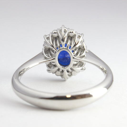 Anello Regina Zaffiro Blu - Argento 925 con Zirconi