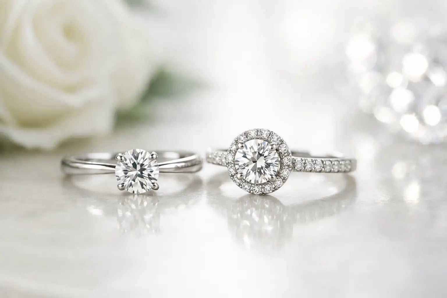 Anelli di fidanzamento con diamanti naturali