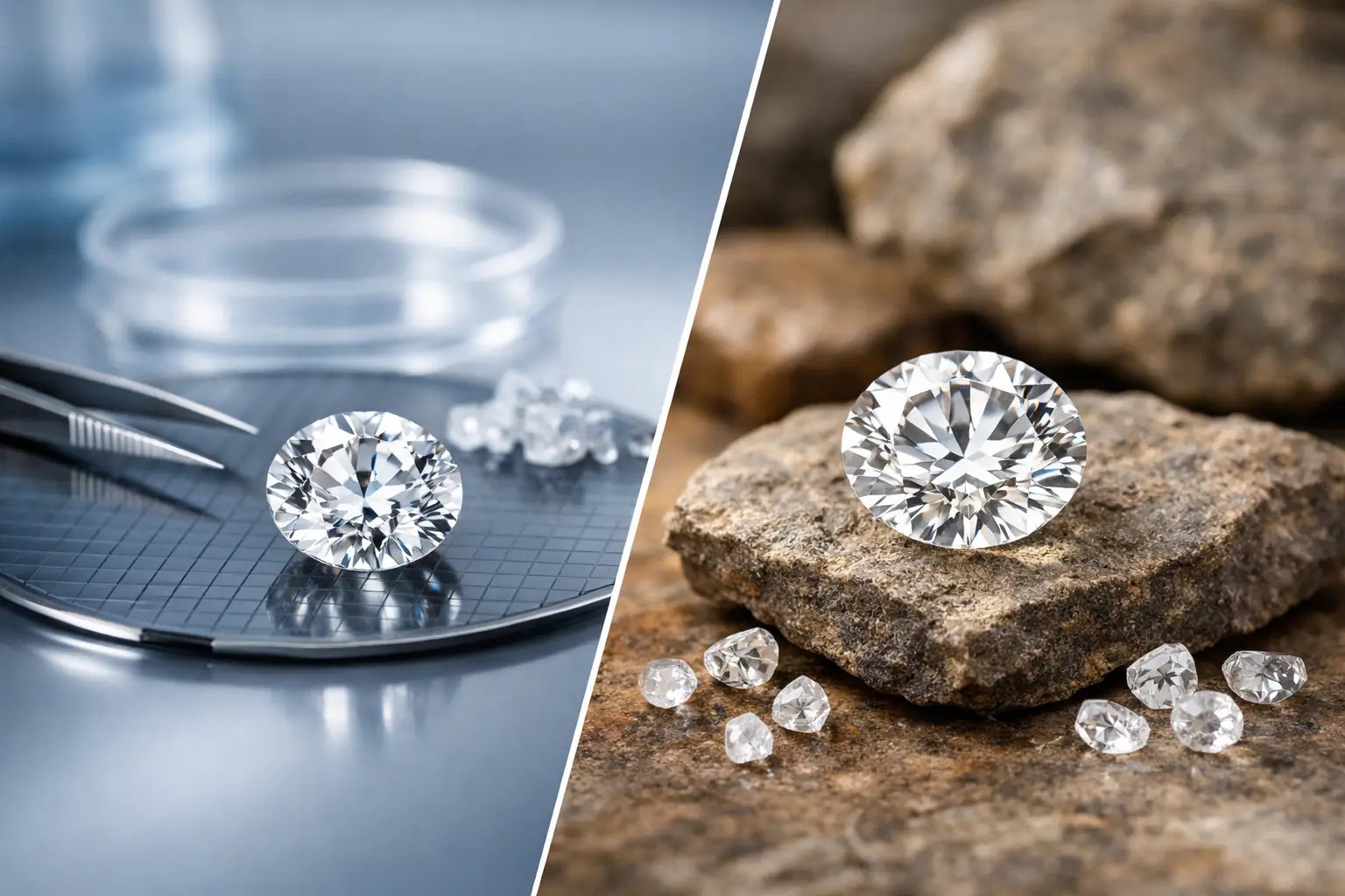 Lab grown vs natural diamonds: cosa cambia?