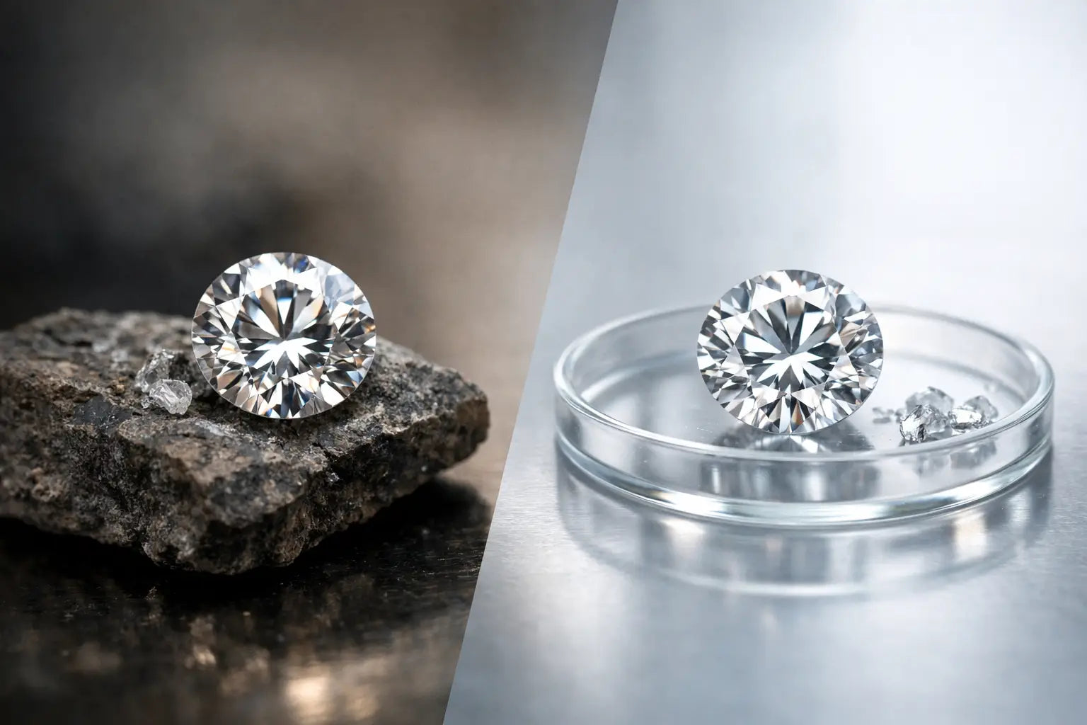 Differenza diamante naturale e lab grown