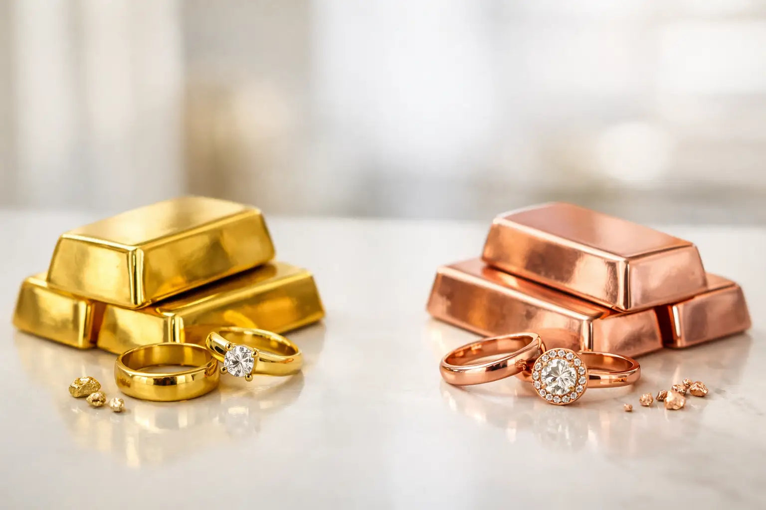 Oro giallo vs oro rosa: quale scegliere?
