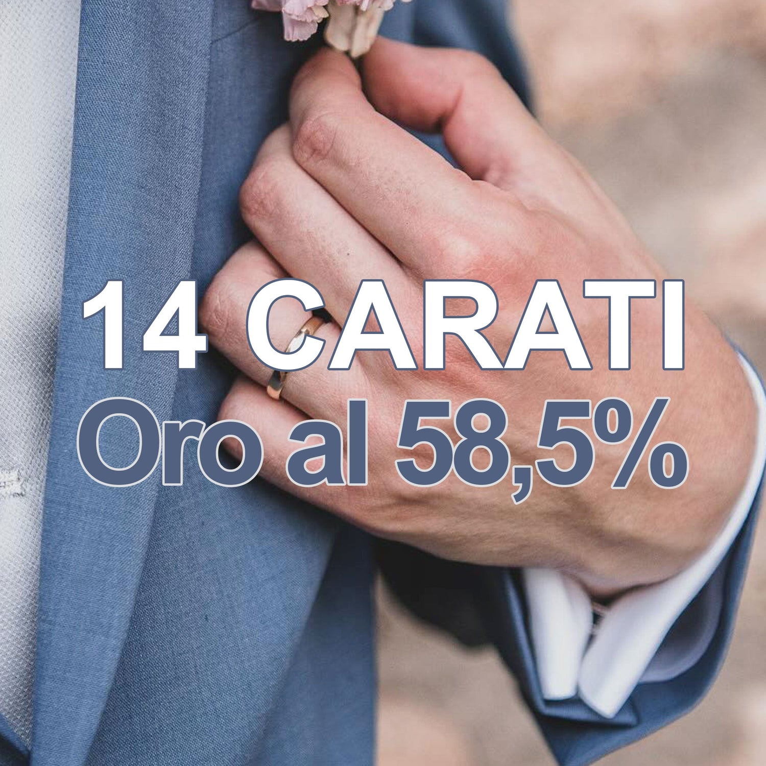 Fedi nuziali in oro 14 carati