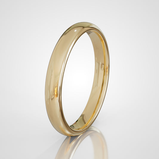 Fede nuziale in Oro giallo - Modello SIENA 30 ORIGINAL (3,00mm) con interno comfort