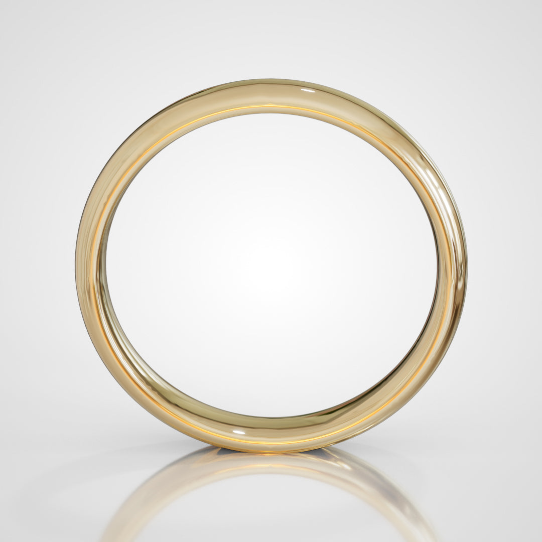 Fede nuziale in Oro giallo - Modello SIENA 30 ORIGINAL (3,00mm) con interno comfort