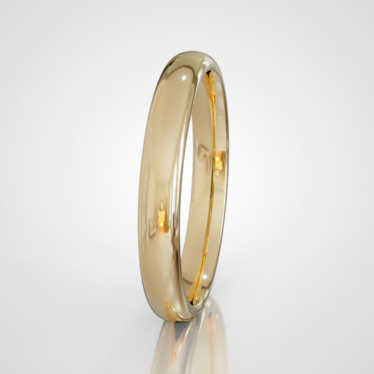 Fede nuziale in Oro giallo - Modello SIENA 30 ORIGINAL (3,00mm) con interno comfort