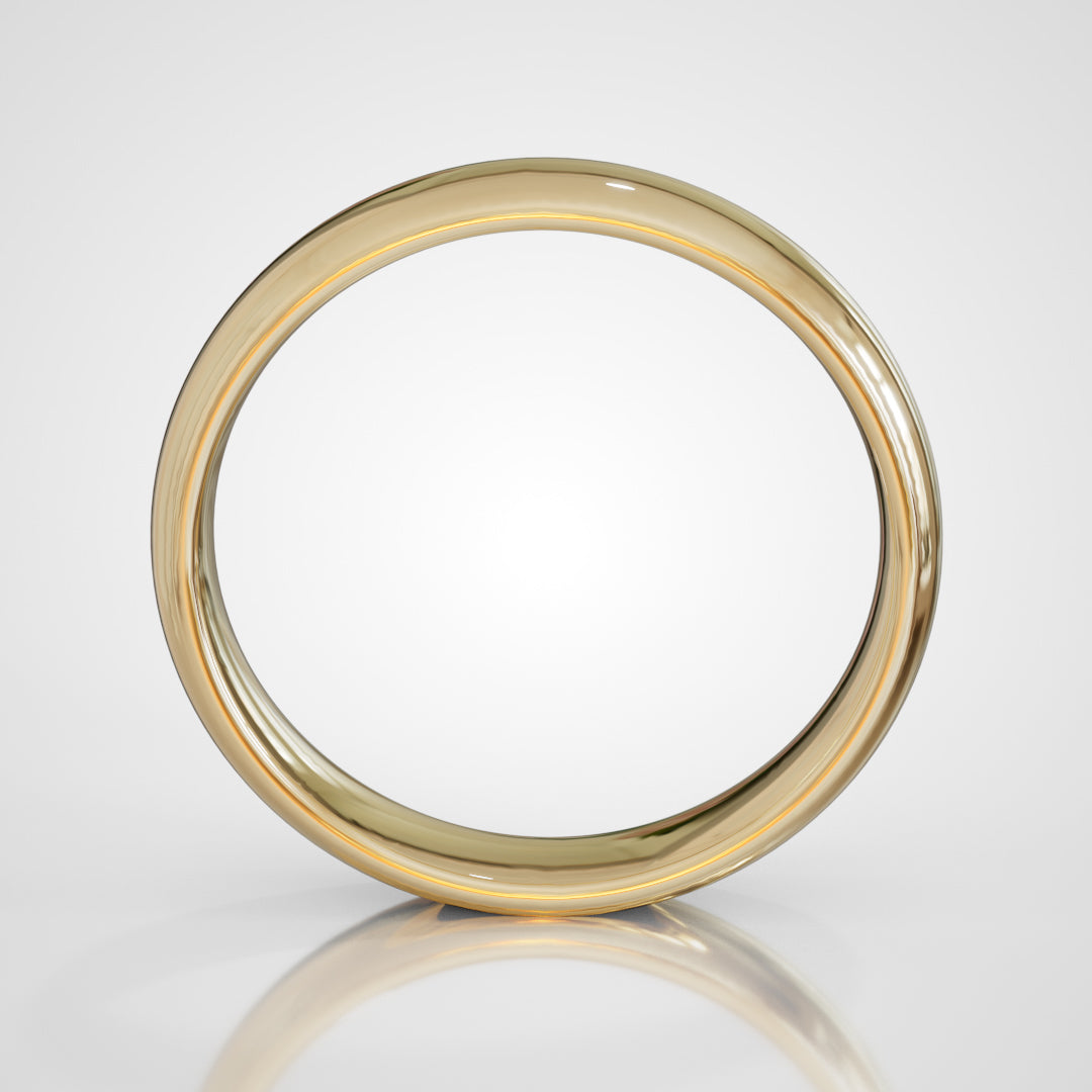 Fede nuziale in Oro giallo - Modello SIENA 35 ORIGINAL (3,50mm) con interno comfort