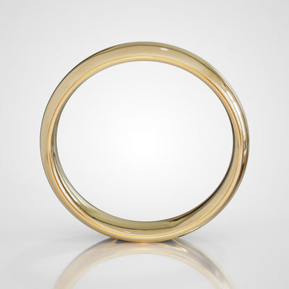 Fede nuziale in Oro giallo - Modello SIENA 35 ORIGINAL (3,50mm) con interno comfort