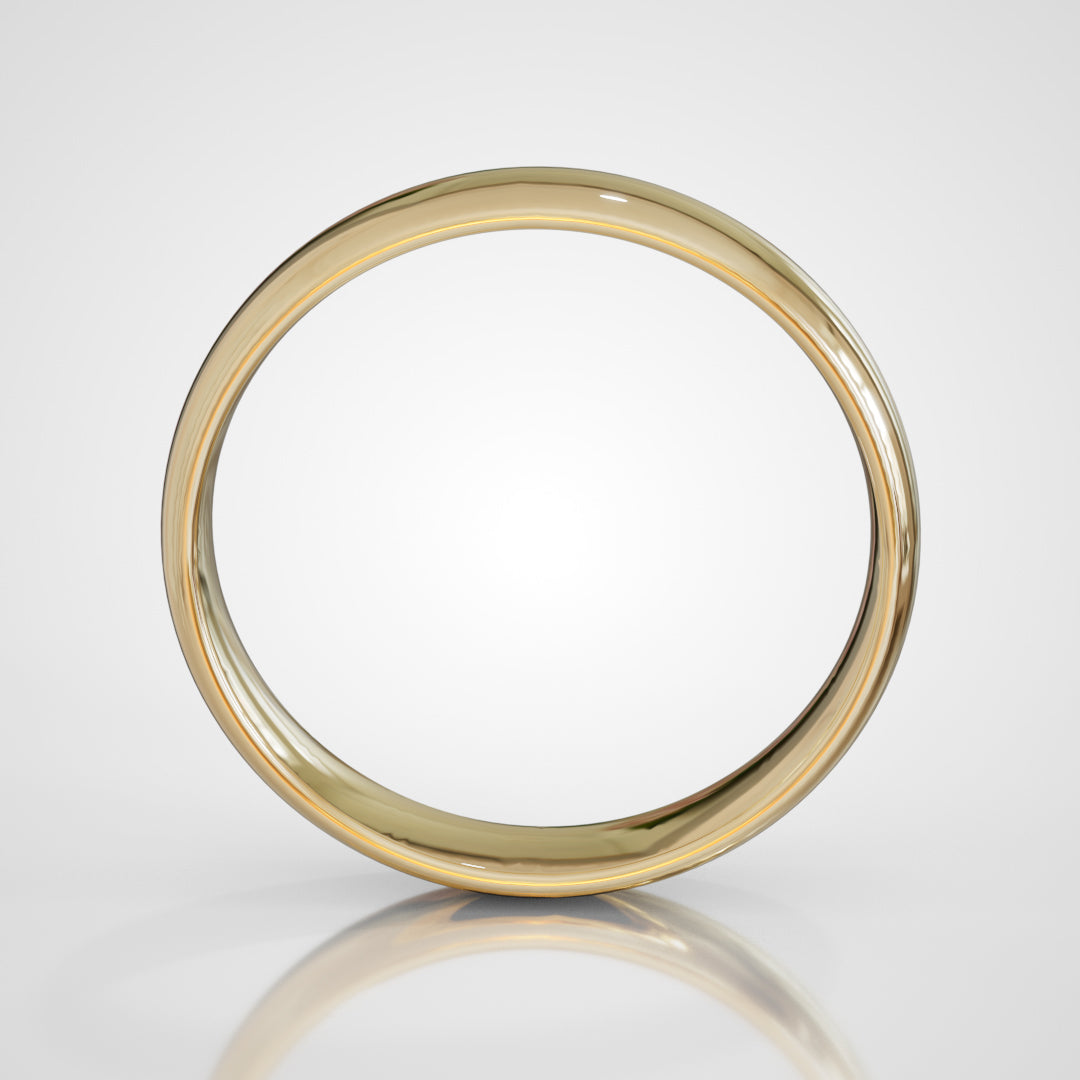 Fede nuziale in Oro giallo - Modello SIENA 35 SLIM (3,50mm) con interno comfort