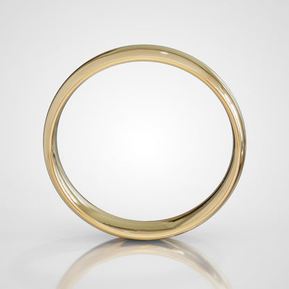 Fede nuziale in Oro giallo - Modello SIENA 35 SLIM (3,50mm) con interno comfort