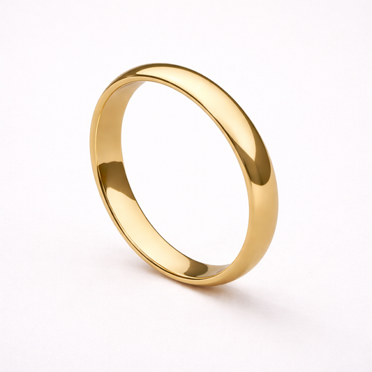 4 mm Siena Slim Wedding Band in Yellow Gold - Comfort Fit