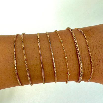 Bracciale "Aeternus" saldato al polso in Oro Vermeil