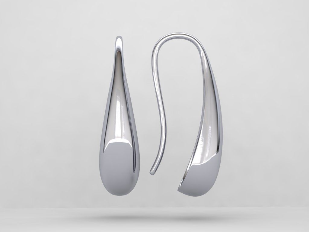 Orecchini Drops “Goccia Pura” in Argento Placcato Oro