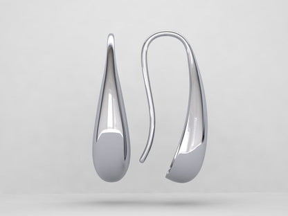 Orecchini Drops “Goccia Pura” in Argento Placcato Oro