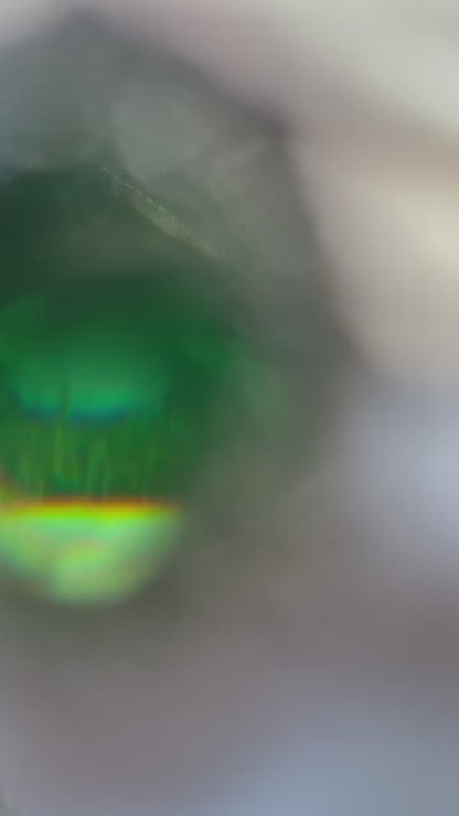 Anello Regina Smeraldo Verde - Argento 925 con Zirconi