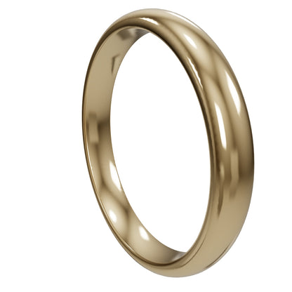 Fede nuziale in Oro giallo - Modello SIENA 30 ORIGINAL (3,00mm) con interno comfort