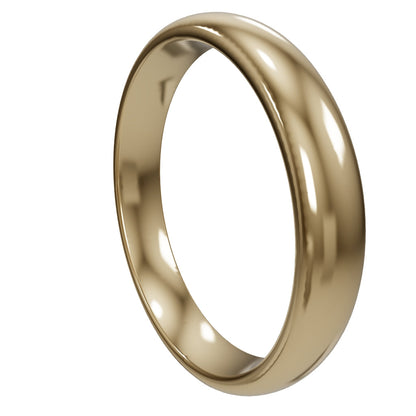 Fede nuziale in Oro giallo - Modello SIENA 35 ORIGINAL (3,50mm) con interno comfort