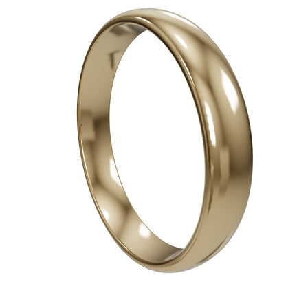 Fede nuziale in Oro giallo - Modello SIENA 35 SLIM (3,50mm) con interno comfort