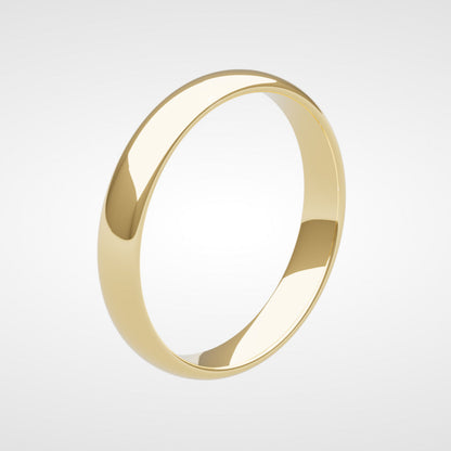 Fede nuziale in Oro giallo 18 carati - Modello Siena Slim con interno comfort